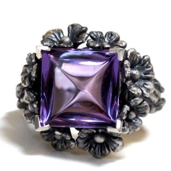 leviticus jewelry Jewelry - Leviticus Jewelry Forget me Not amethyst ring.